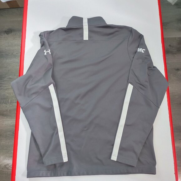 Under Armour 1/4 zip sweatshirt active wear grey men's size M loose fit - Picture 3 of 13